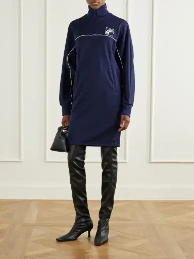 MM6 MAISON MARGIELA Embroidered Jersey Mini Dress | Thumbnail 2 MM6 MAISON MARGIELA Embroidered Jersey Mini Dress | Thumbnail 2