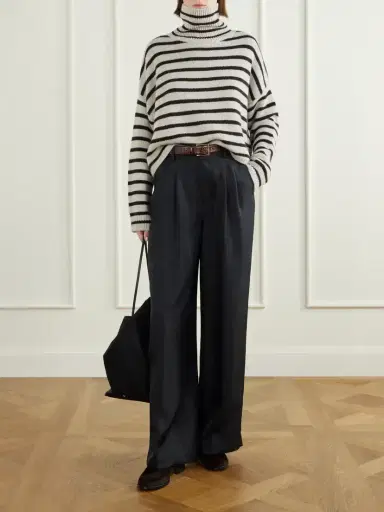 Lisa Yang Zerlina Striped Cashmere Turtleneck Sweater | Thumbnail 2 Lisa Yang Zerlina Striped Cashmere Turtleneck Sweater | Thumbnail 2