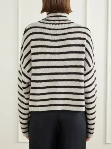 Lisa Yang Zerlina Striped Cashmere Turtleneck Sweater | Thumbnail 4 Lisa Yang Zerlina Striped Cashmere Turtleneck Sweater | Thumbnail 4