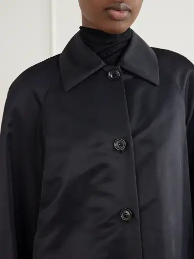 Another Tomorrow Recycled Satin Trench | Thumbnail 4