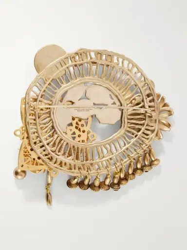Dries Van Noten Embellished Gold-tone Brooch | Thumbnail 3 Dries Van Noten Embellished Gold-tone Brooch | Thumbnail 3