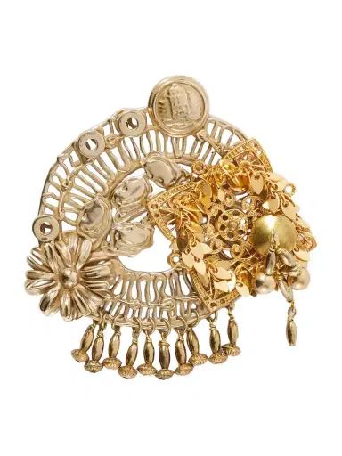 Dries Van Noten Embellished Gold-tone Brooch | Thumbnail 1 Dries Van Noten Embellished Gold-tone Brooch | Thumbnail 1