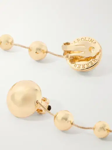 Carolina Herrera Gold-tone Earrings | Thumbnail 3 Carolina Herrera Gold-tone Earrings | Thumbnail 3