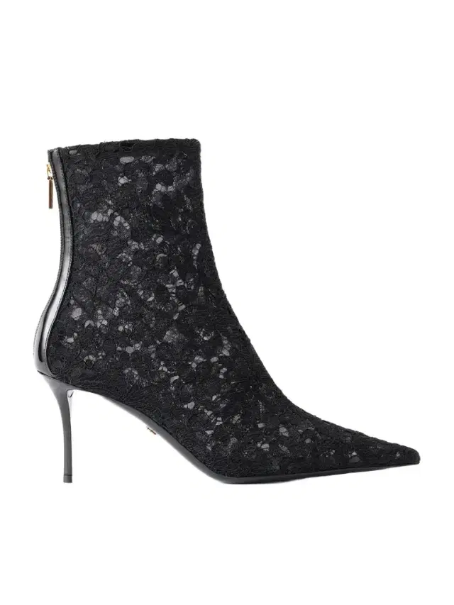 Lollo Leather-trimmed Lace Ankle Boots Lollo Leather-trimmed Lace Ankle Boots