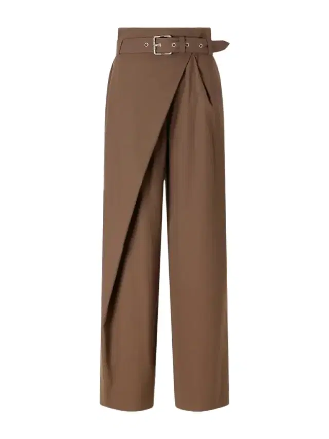 Loewe Belted Cotton-twill Wide-leg Pants