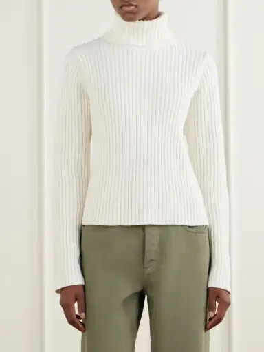 STILL HERE Miller Ribbed Cotton Turtleneck Sweater | Thumbnail 3