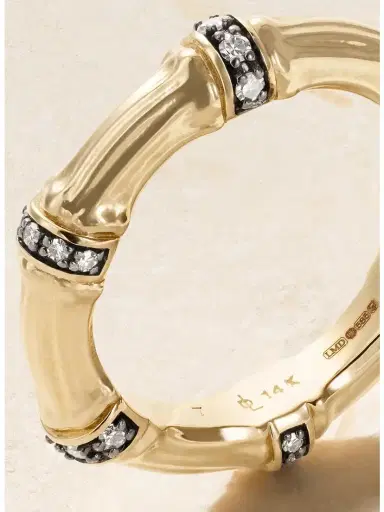Lucy Delius Sciura 14-karat Gold Rhodium-plated Diamond Ring | Thumbnail 4 Lucy Delius Sciura 14-karat Gold Rhodium-plated Diamond Ring | Thumbnail 4