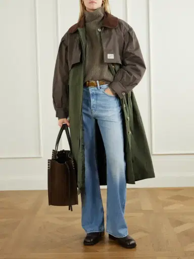 Sea Tristan Corduroy-trimmed Cotton Trench Coat | Thumbnail 2 Sea Tristan Corduroy-trimmed Cotton Trench Coat | Thumbnail 2