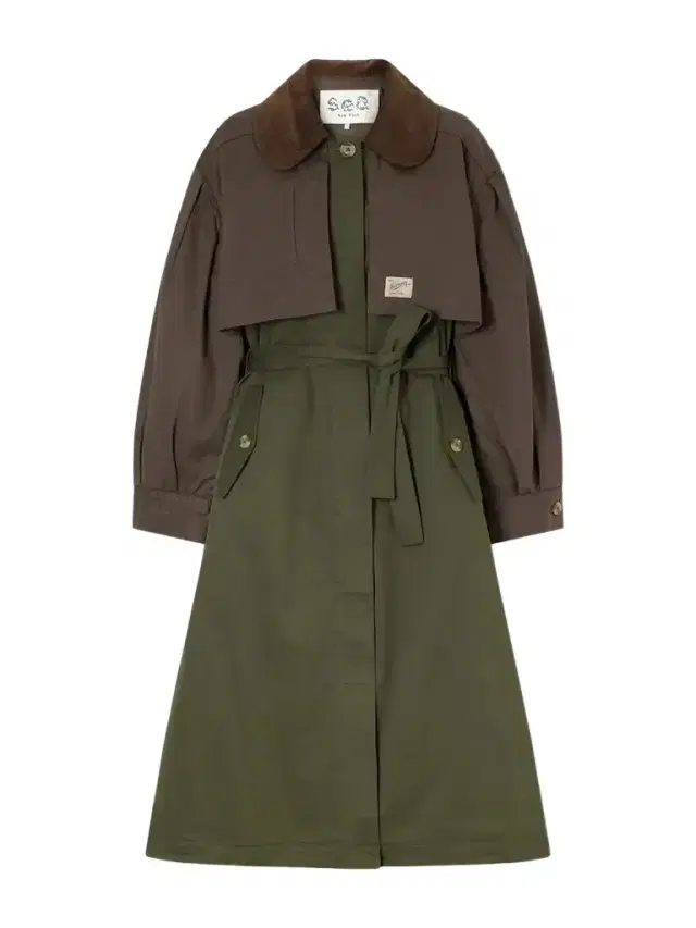Tristan Corduroy-trimmed Cotton Trench Coat Tristan Corduroy-trimmed Cotton Trench Coat