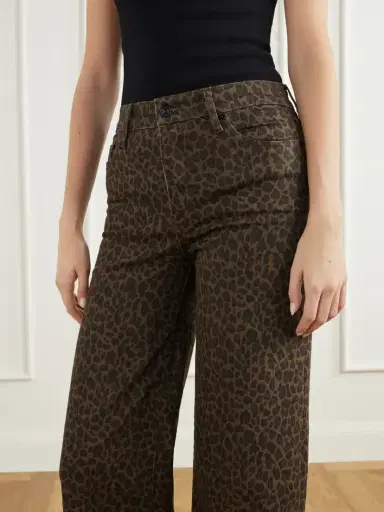 Frame Le Slim Palazzo Leopard-print High-rise Flared Jeans | Thumbnail 5