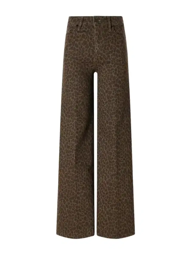 Frame Le Slim Palazzo Leopard-print High-rise Flared Jeans