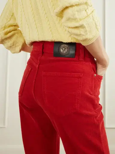 Versace Cotton-corduroy Straight-leg Pants | Thumbnail 4 Versace Cotton-corduroy Straight-leg Pants | Thumbnail 4