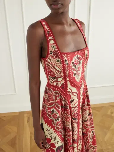ALÉMAIS Kenny Floral-print Crepe Midi Dress | Thumbnail 4 ALÉMAIS Kenny Floral-print Crepe Midi Dress | Thumbnail 4