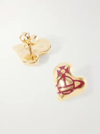 Vivienne Westwood Larissa Gold-tone Enamel Earrings | Thumbnail 3 Vivienne Westwood Larissa Gold-tone Enamel Earrings | Thumbnail 3