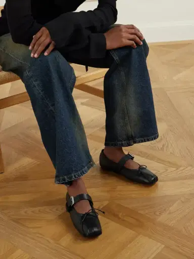 Ann Demeulemeester Zoey Leather Ballet Flats | Thumbnail 2 Ann Demeulemeester Zoey Leather Ballet Flats | Thumbnail 2