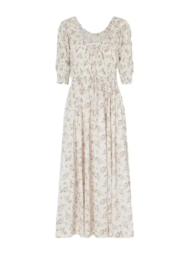Ischia Floral-print Gathered Organic Cotton-voile Midi Dress Ischia Floral-print Gathered Organic Cotton-voile Midi Dress