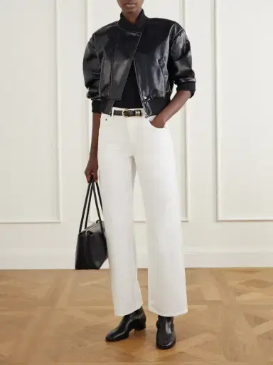 Citizens of Humanity Camille Cropped Recycled-leather Jacket | Thumbnail 2