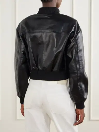 Citizens of Humanity Camille Cropped Recycled-leather Jacket | Thumbnail 4