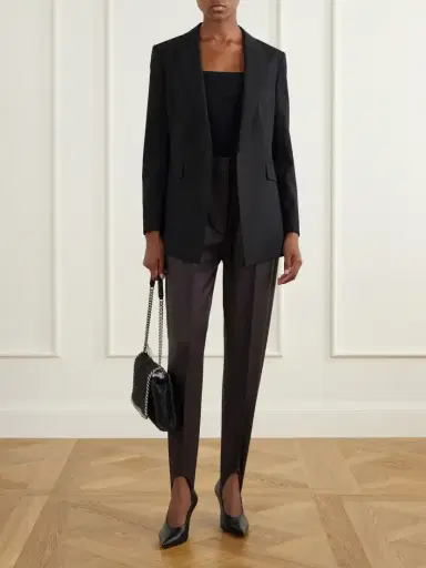 Stella McCartney Tapered Wool-flannel Stirrup Pants | Thumbnail 2 Stella McCartney Tapered Wool-flannel Stirrup Pants | Thumbnail 2