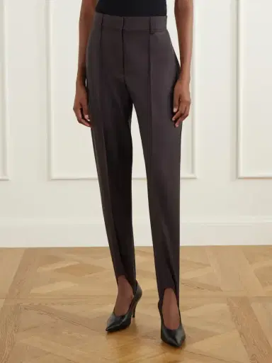 Stella McCartney Tapered Wool-flannel Stirrup Pants | Thumbnail 3 Stella McCartney Tapered Wool-flannel Stirrup Pants | Thumbnail 3