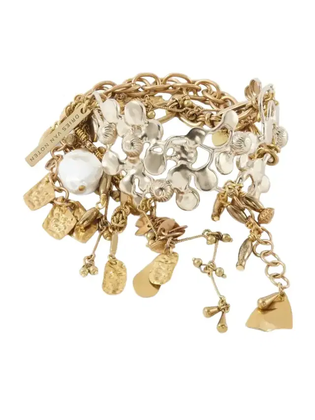 Dries Van Noten Embellished Gold-tone Bracelet