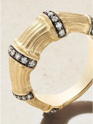 Lucy Delius Sciura 14-karat Gold Rhodium-plated Diamond Ring | Thumbnail 4 Lucy Delius Sciura 14-karat Gold Rhodium-plated Diamond Ring | Thumbnail 4