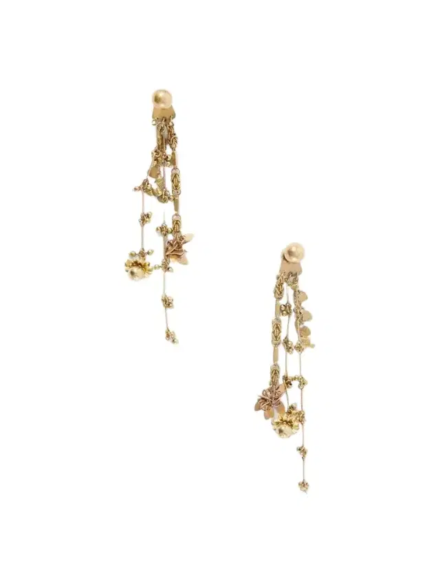 Dries Van Noten Embellished Gold-tone Earrings