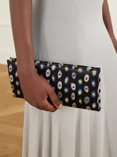 Staud Muse Bead-embellished Satin Clutch | Thumbnail 2