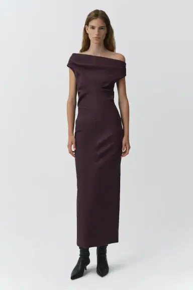 Simkhai Vessia Leather Midi Dress | Thumbnail 3