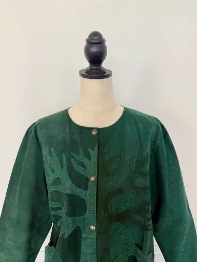 Jen Wonders Studio Dark Green Suede Jacket | Thumbnail 4 Jen Wonders Studio Dark Green Suede Jacket | Thumbnail 4