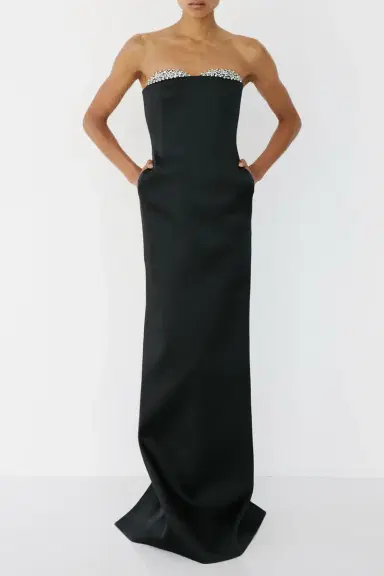 Ilkyaz Ozel Noélie Strapless Dress | Thumbnail 3