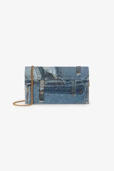Roberto Cavalli Denim Patchwork Shoulder Bag | Thumbnail 3 Roberto Cavalli Denim Patchwork Shoulder Bag | Thumbnail 3