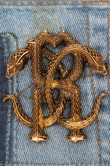 Roberto Cavalli Denim Patchwork Shoulder Bag | Thumbnail 5 Roberto Cavalli Denim Patchwork Shoulder Bag | Thumbnail 5