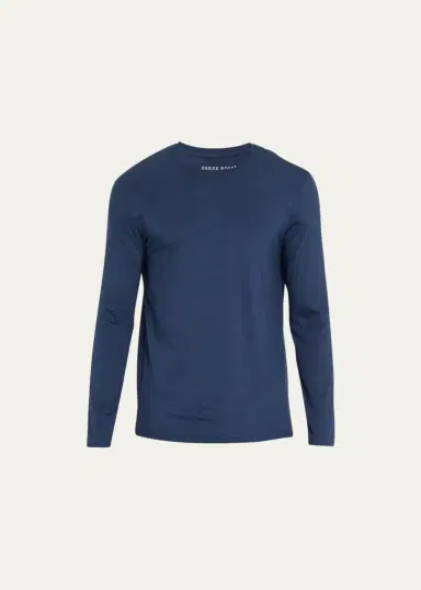 Derek Rose Men's Long-Sleeve Jersey Tee | Thumbnail 2 Derek Rose Men's Long-Sleeve Jersey Tee | Thumbnail 2