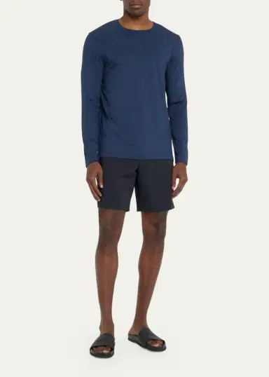 Derek Rose Men's Long-Sleeve Jersey Tee | Thumbnail 3 Derek Rose Men's Long-Sleeve Jersey Tee | Thumbnail 3