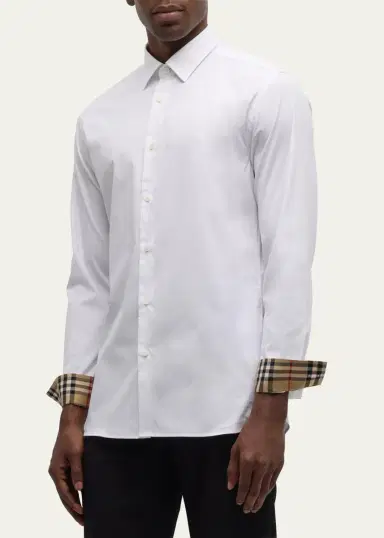 Burberry Men's Sherfield Sport Shirt | Thumbnail 4