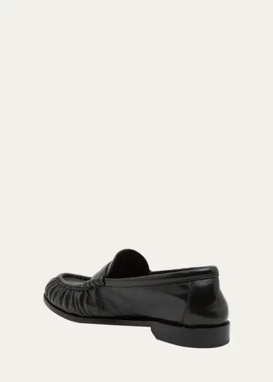 Saint Laurent Le Leather YSL Penny Loafers | Thumbnail 4