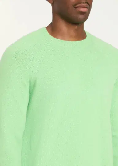 Tom Ford Men's Felted Cashmere Crewneck Sweater | Thumbnail 9