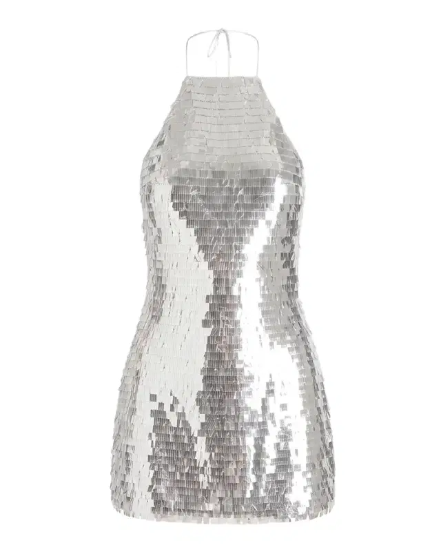 Retrofête Jawa Sequined Halter Mini Dress