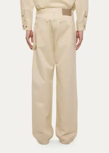 Helmut Lang Men's Wide-Leg Denim Carpenter Pants | Thumbnail 3