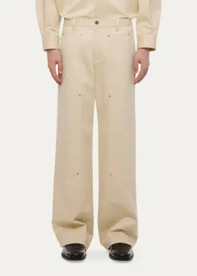 Helmut Lang Men's Wide-Leg Denim Carpenter Pants | Thumbnail 4