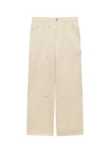Helmut Lang Men's Wide-Leg Denim Carpenter Pants | Thumbnail 1