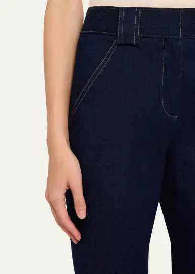 Veronica Beard Lancelor High-Rise Wide-Leg Jeans | Thumbnail 5