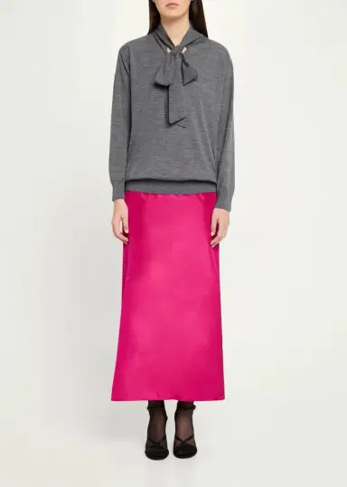 Valentino Garavani Neck-Scarf Wool Knit Sweater | Thumbnail 2 Valentino Garavani Neck-Scarf Wool Knit Sweater | Thumbnail 2