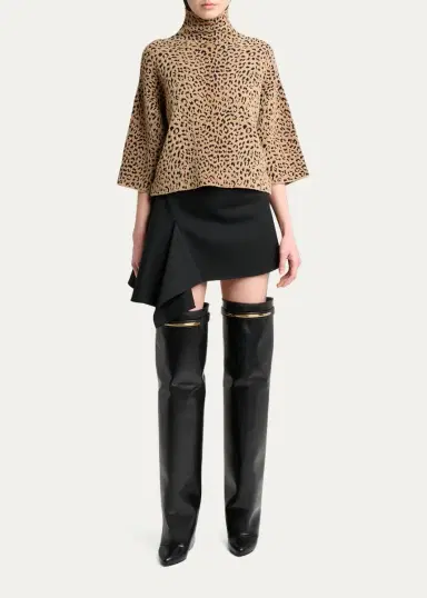 Givenchy High-Neck Short-Sleeve Top | Thumbnail 2