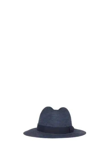 Giorgio Armani Men's Jute Ribbon-Band Fedora Hat | Thumbnail 1