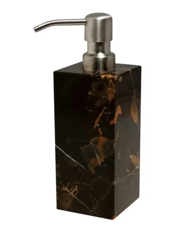 Marble Crafter Myrtus Collection Square Marble Soap Dispenser