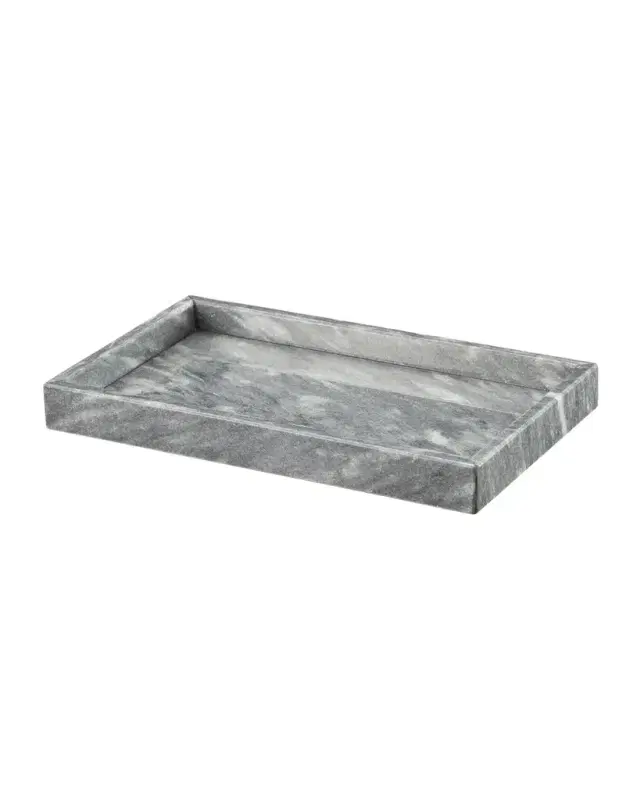 Marble Crafter Eris Collection Cloud Gray Small Vanity Tray