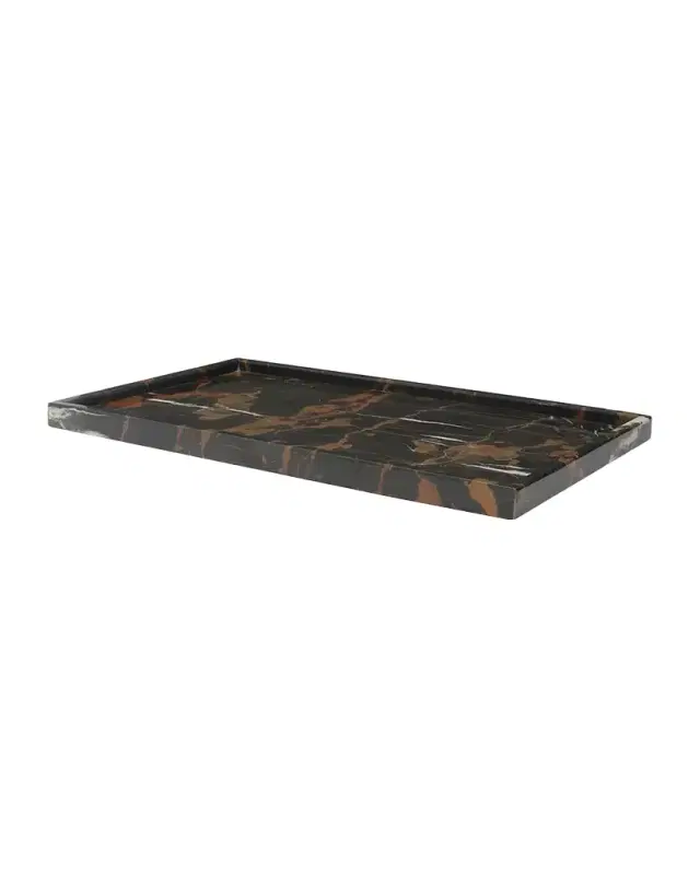 Marble Crafter Edesia Collection Honed Finish Marble Tray