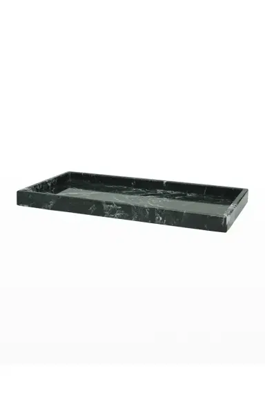 Marble Crafter Myrtus Collection Black Zebra Large Vanity Tray | Thumbnail 2